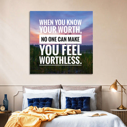 When You Know Your Worth, Golden Hour Wall Art