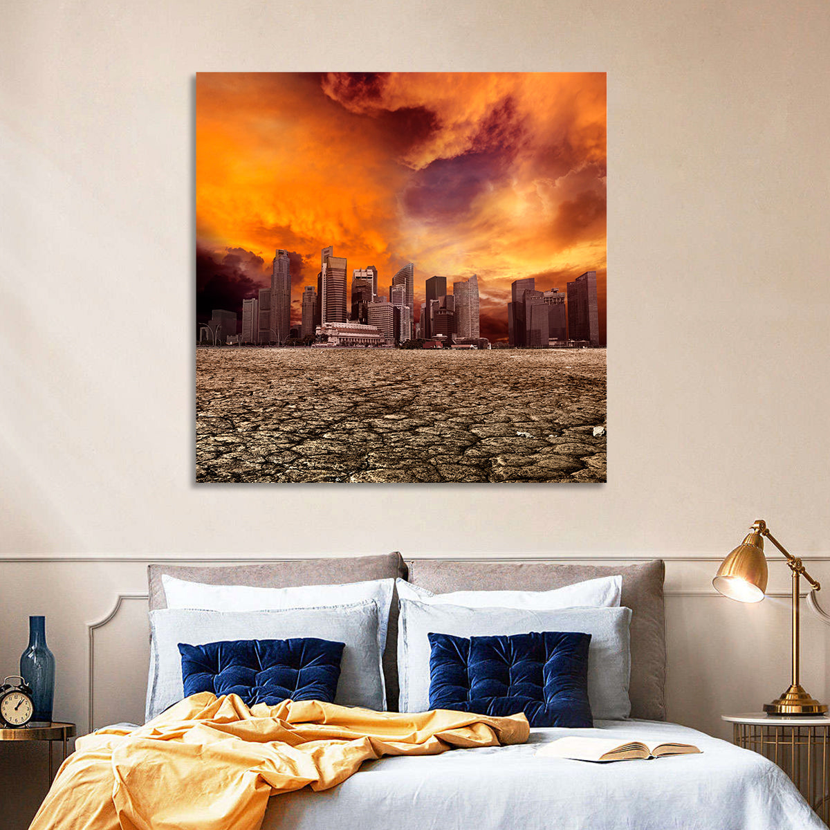 Desolate Singapore Skyline Wall Art