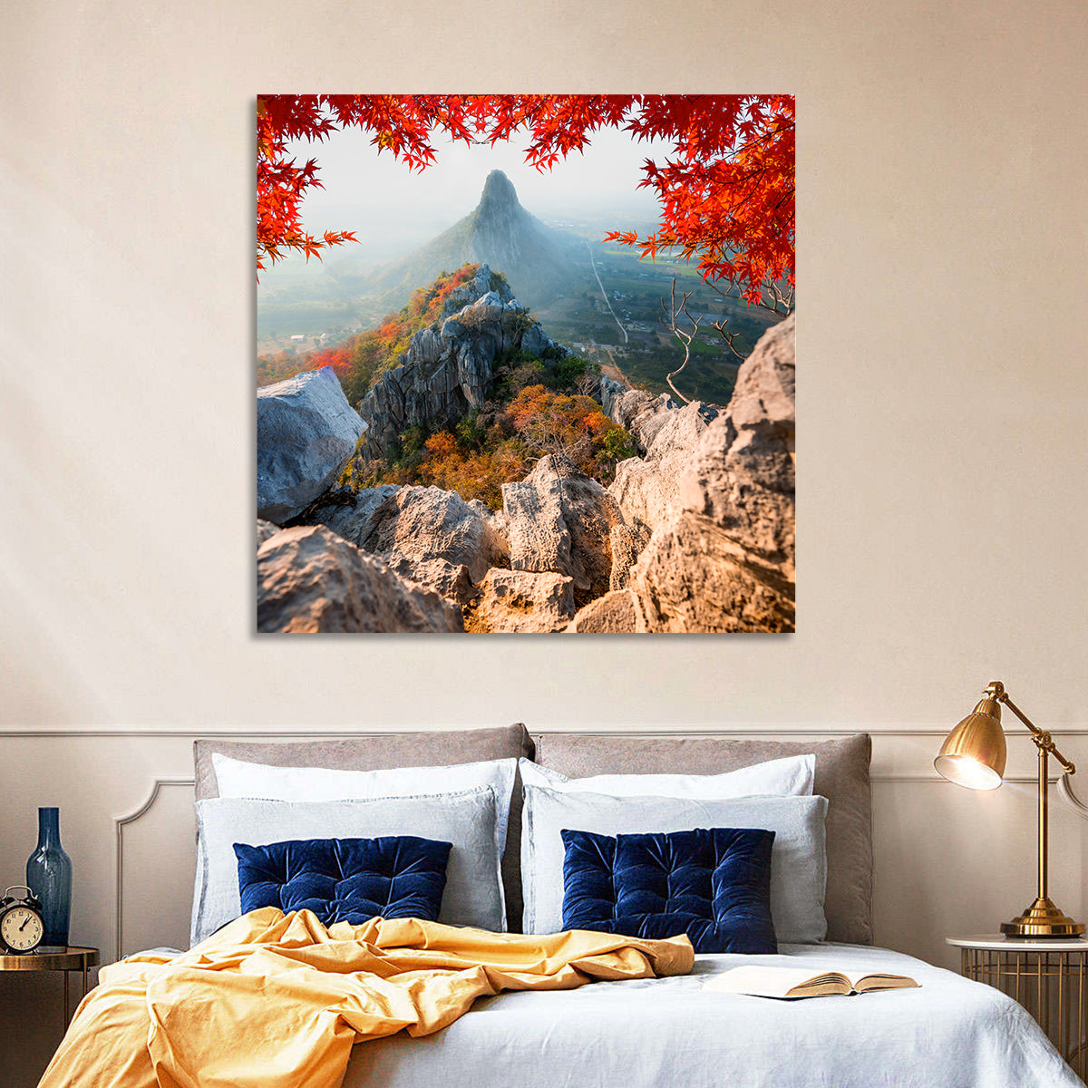 Khao Nor Maple Framed Peak Wall Art