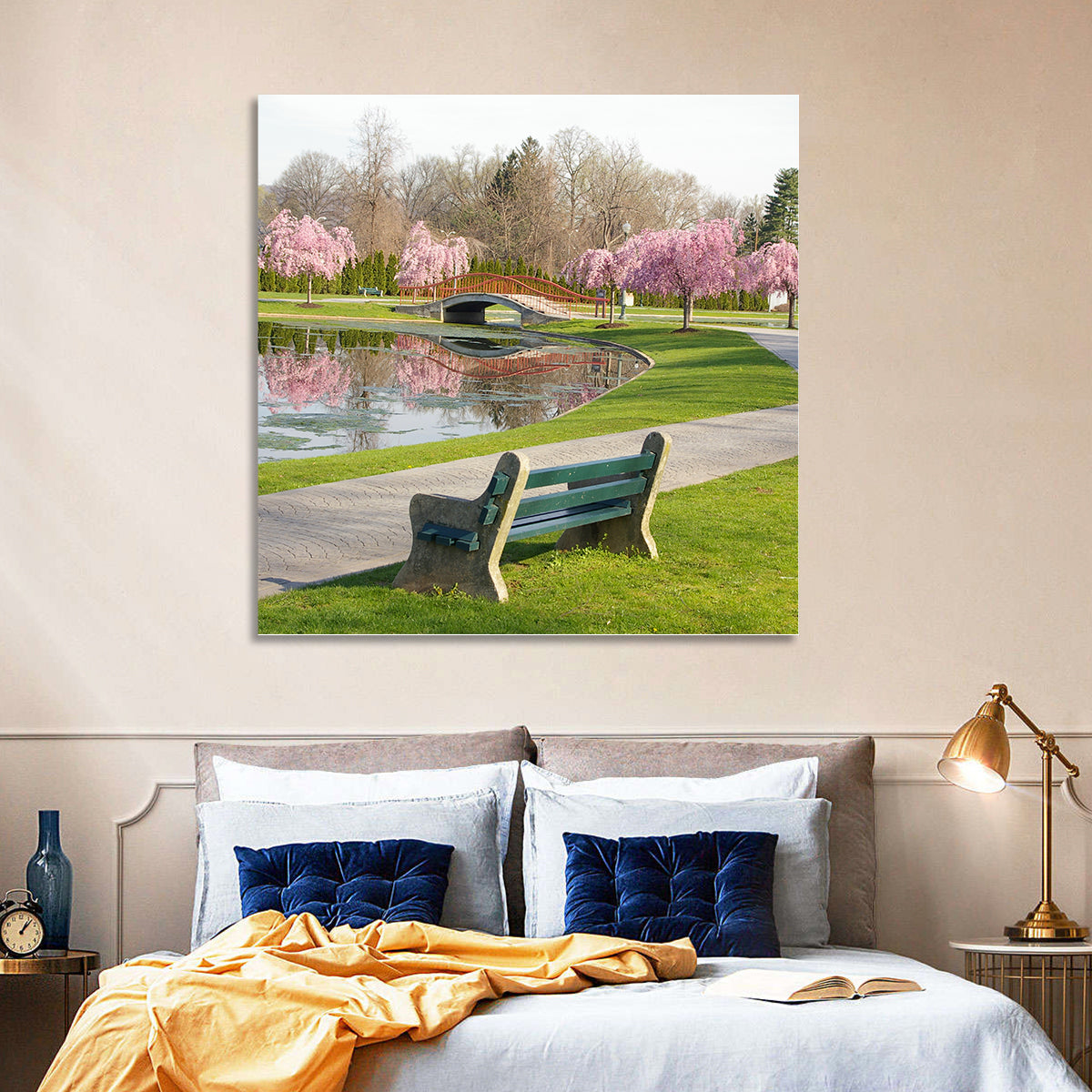 Harrisburg Park Cherry Blossoms Wall Art