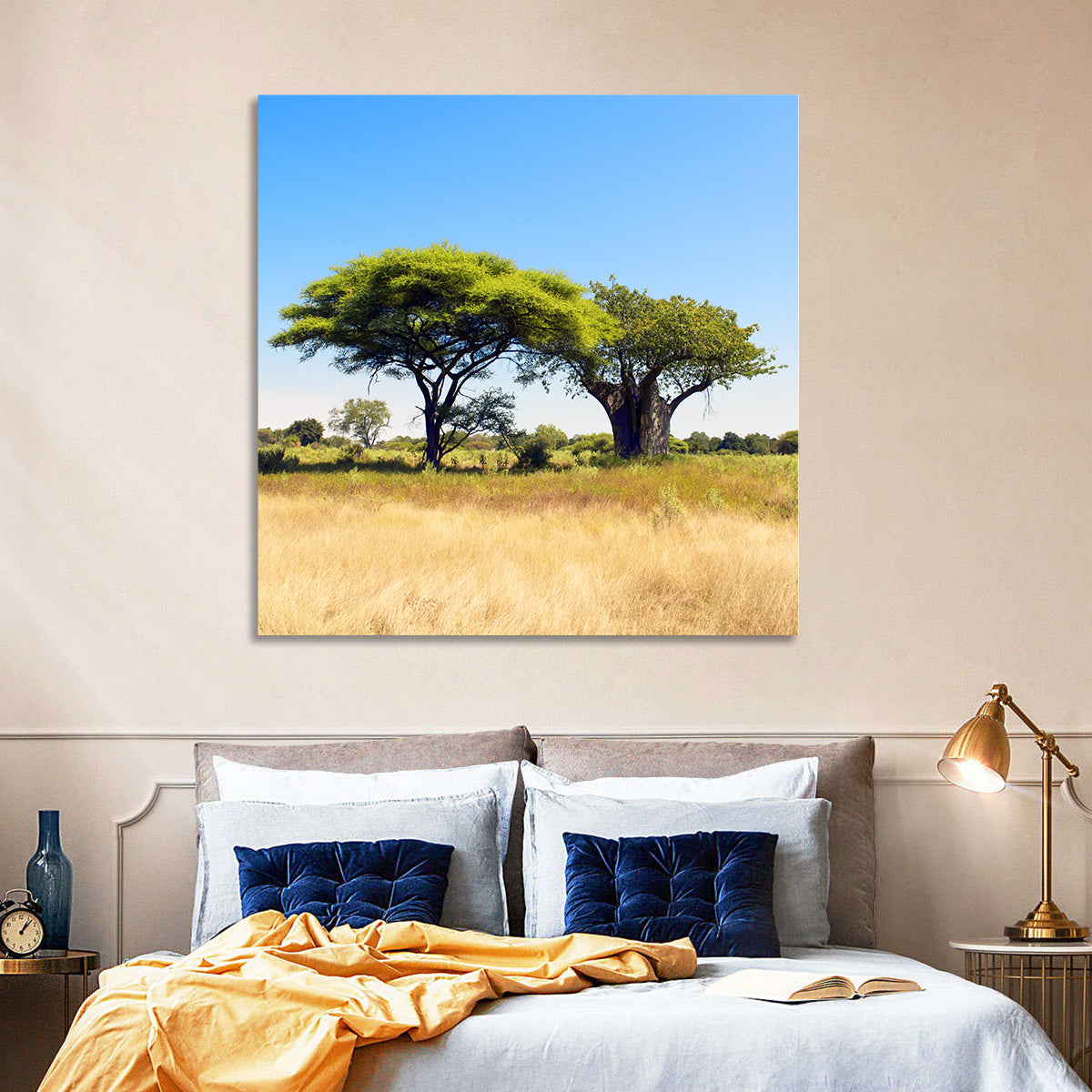 Acacia and Baobab Trees Wall Art