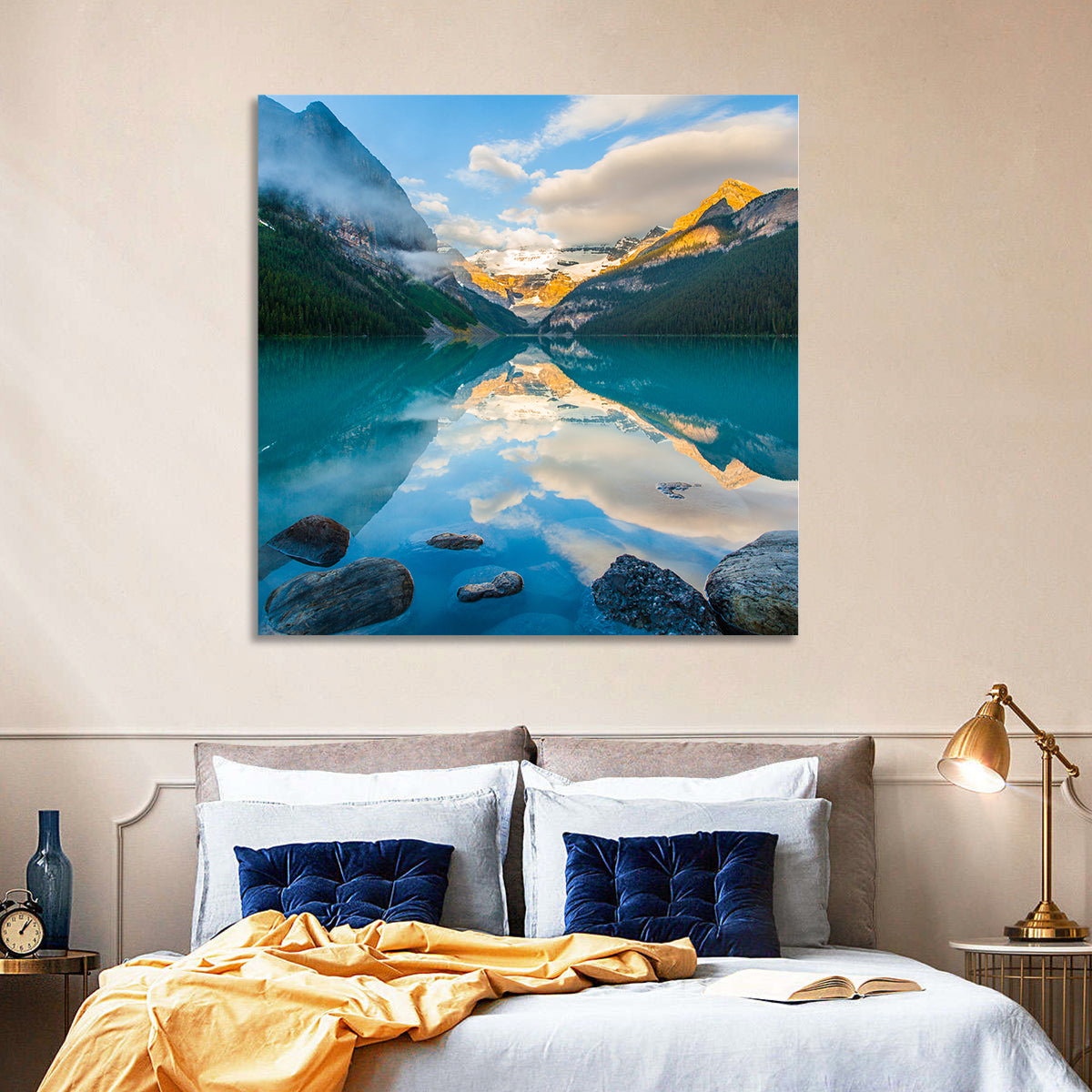 Lake Louise Sunrise Reflection Wall Art