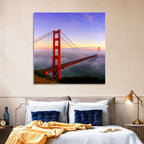 Foggy Golden Gate Bridge Wall Art
