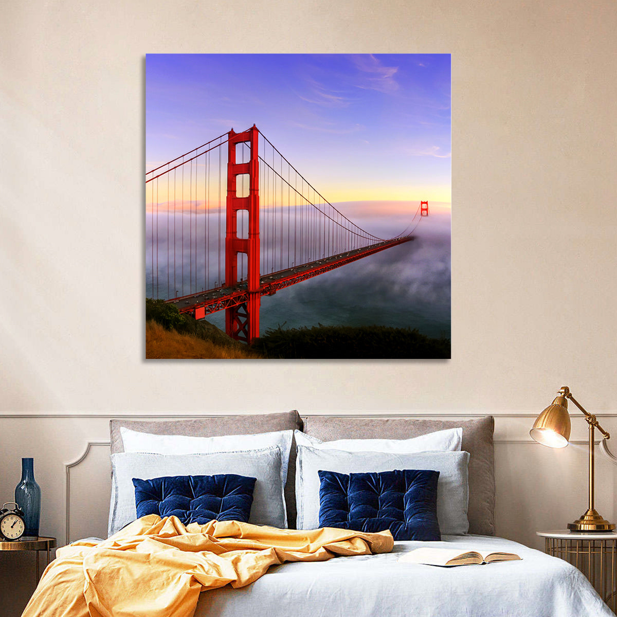 Foggy Golden Gate Bridge Wall Art
