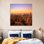 Kuwait City Skyline at Dusk Wall Art