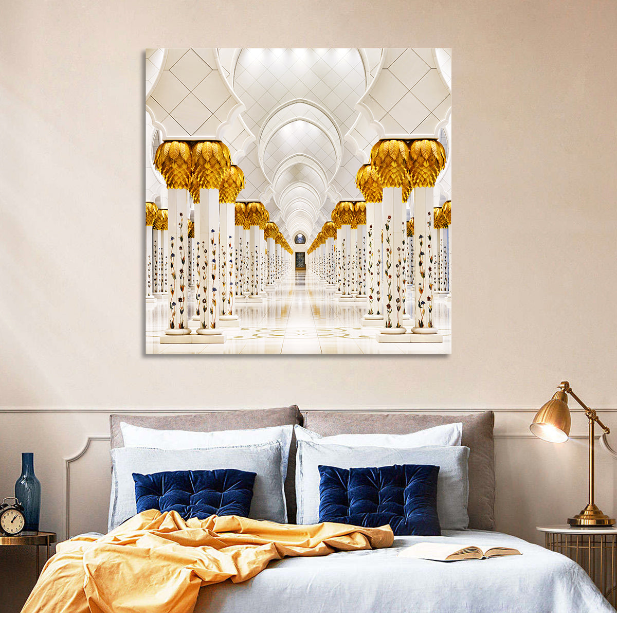 Sheikh Zayed Grand Mosque Colonnade Wall Art