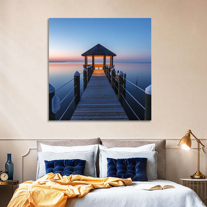 Pamlico Sound Twilight Gazebo Wall Art