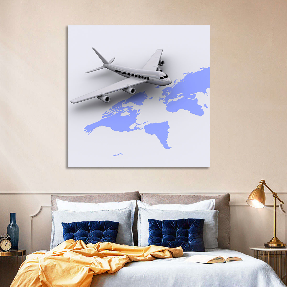 Airplane World Tour Wall Art