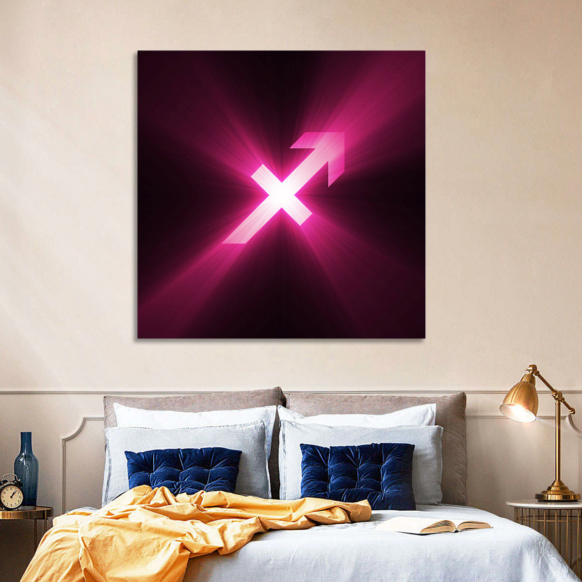 Cosmic Sagittarius Symbol Wall Art