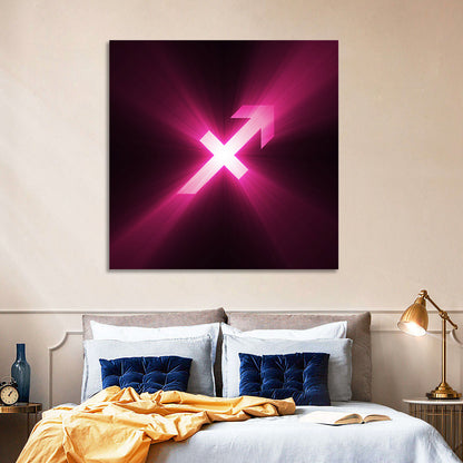 Cosmic Sagittarius Symbol Wall Art