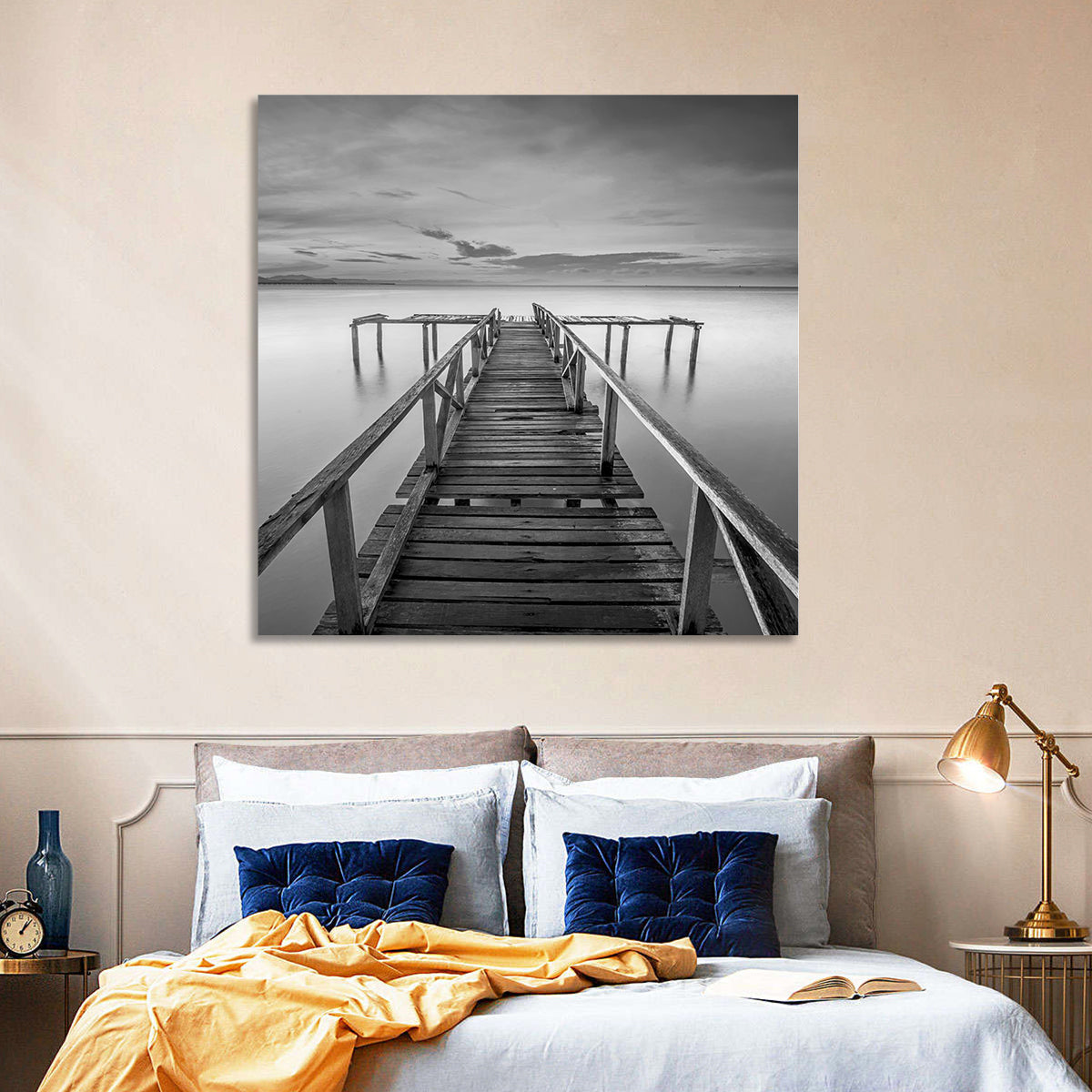 Teluk Tempoyak Jetty at Dusk Wall Art