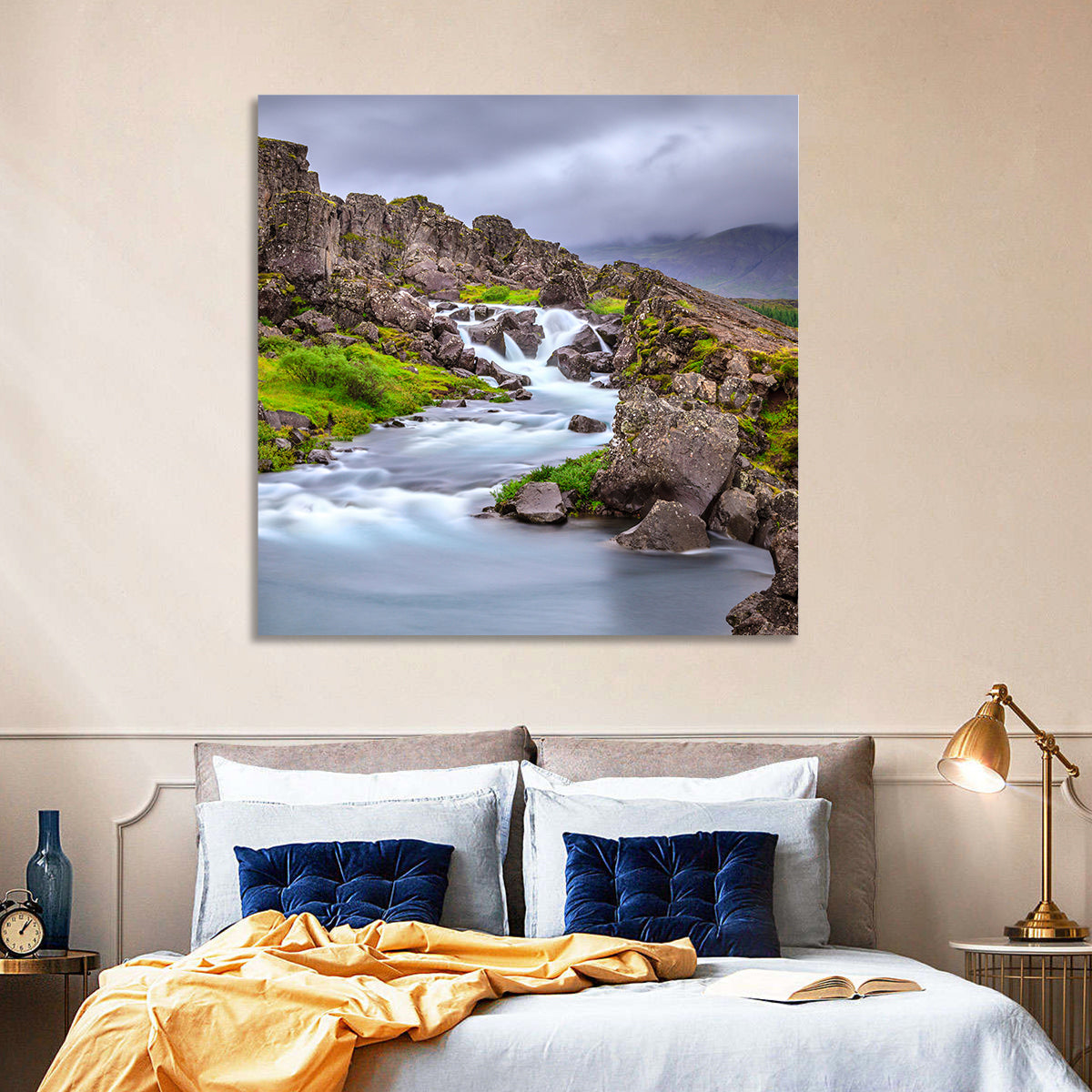 Öxarárfoss Stream, Þingvellir Wall Art