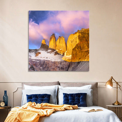 Torres Del Paine Alpenglow Wall Art