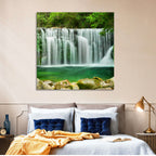Emerald Lake Waterfall Wall Art