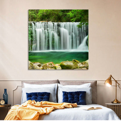 Emerald Lake Waterfall Wall Art