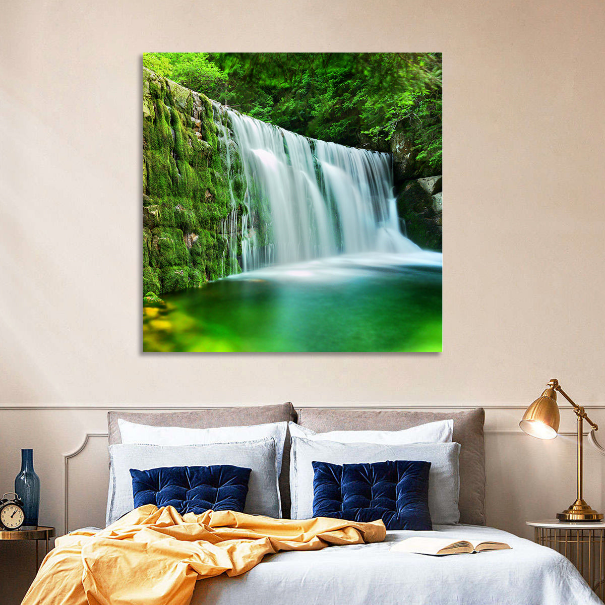 Emerald Lake Cascade Wall Art