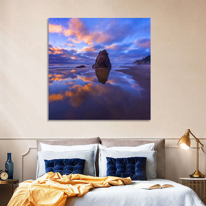 Oregon Coast Sea Stack Sunset Wall Art
