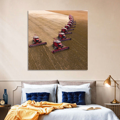 Soybean Harvesting Wall Art