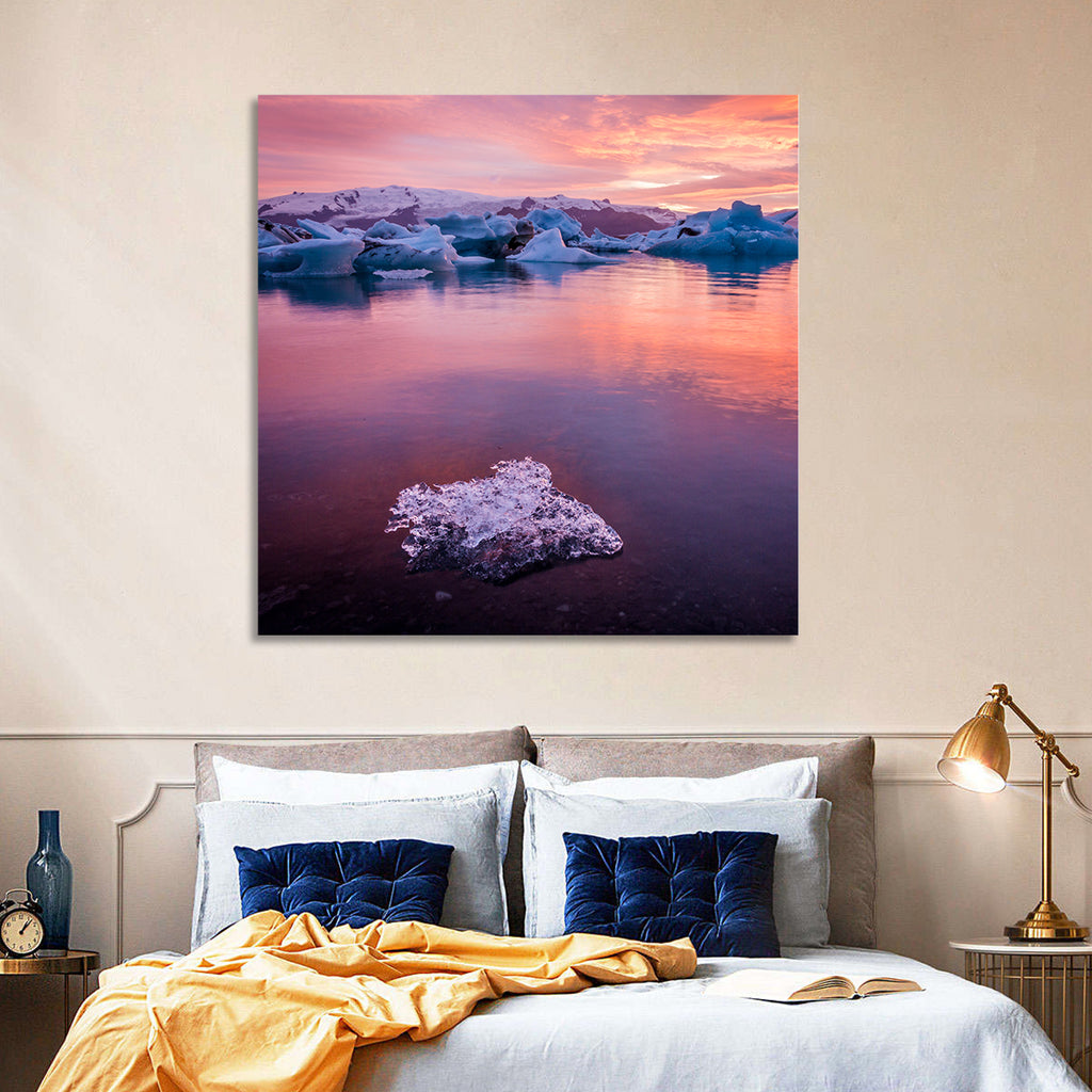 Jökulsárlón Dusk Lagoon Wall Art