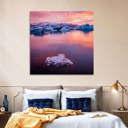 Jökulsárlón Dusk Lagoon Wall Art