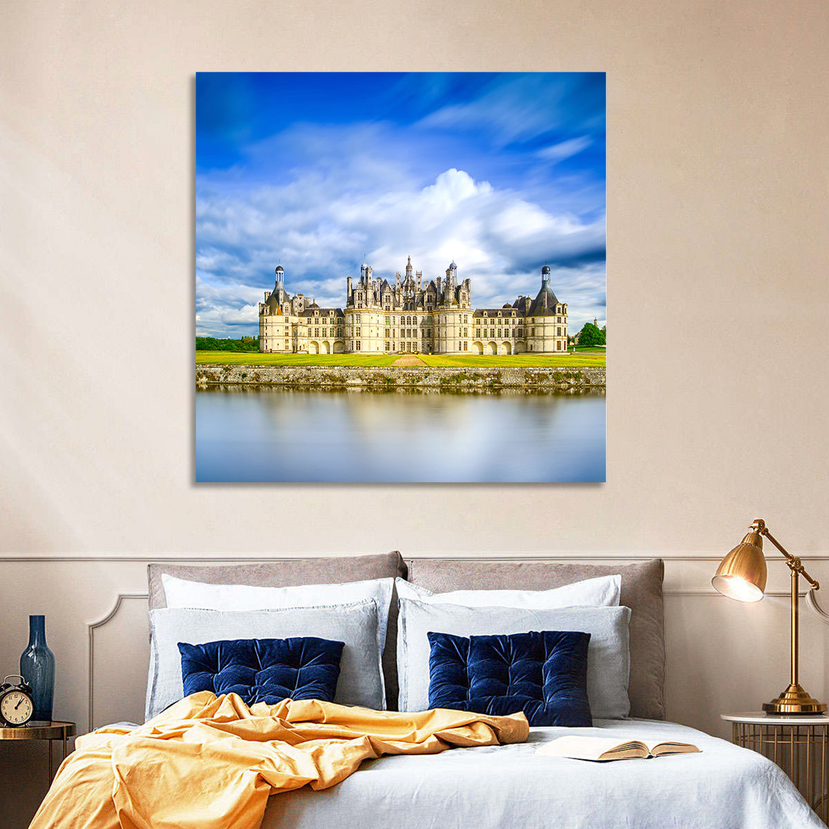Château De Chambord Reflection Wall Art