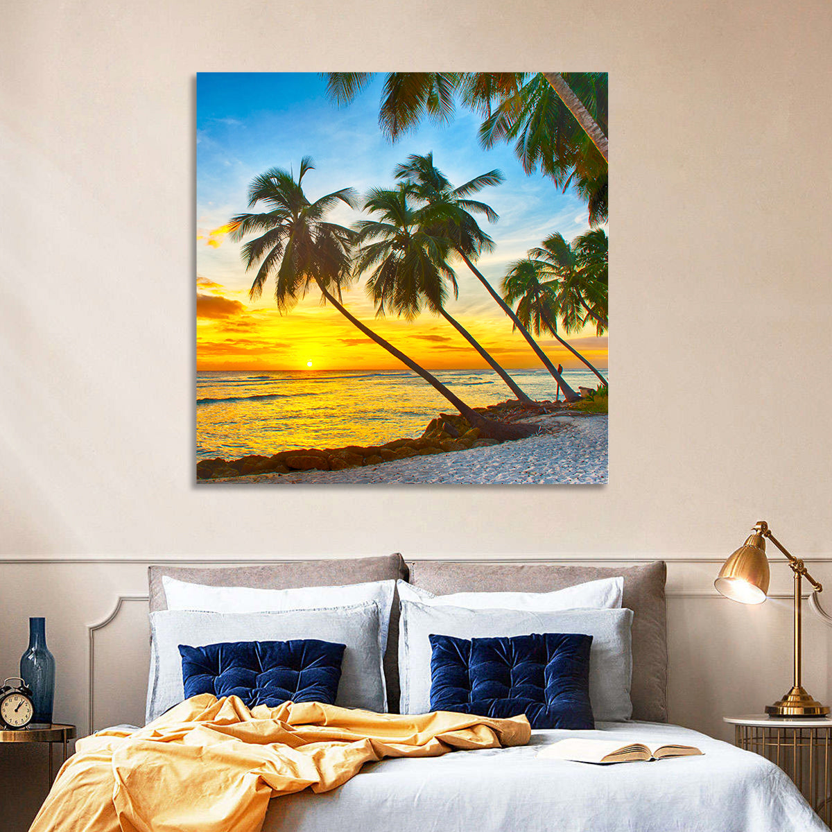 Palm Island Sunset Wall Art