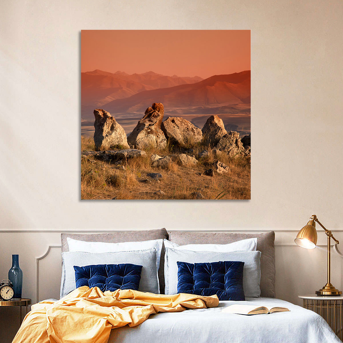 Karahunj Rocky Ridge at Sunset Wall Art