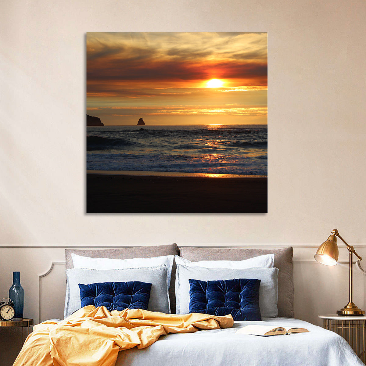 Oregon Coastal Sunset Wall Art