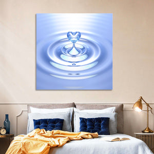 Heart Shaped Water Splash Wall Art