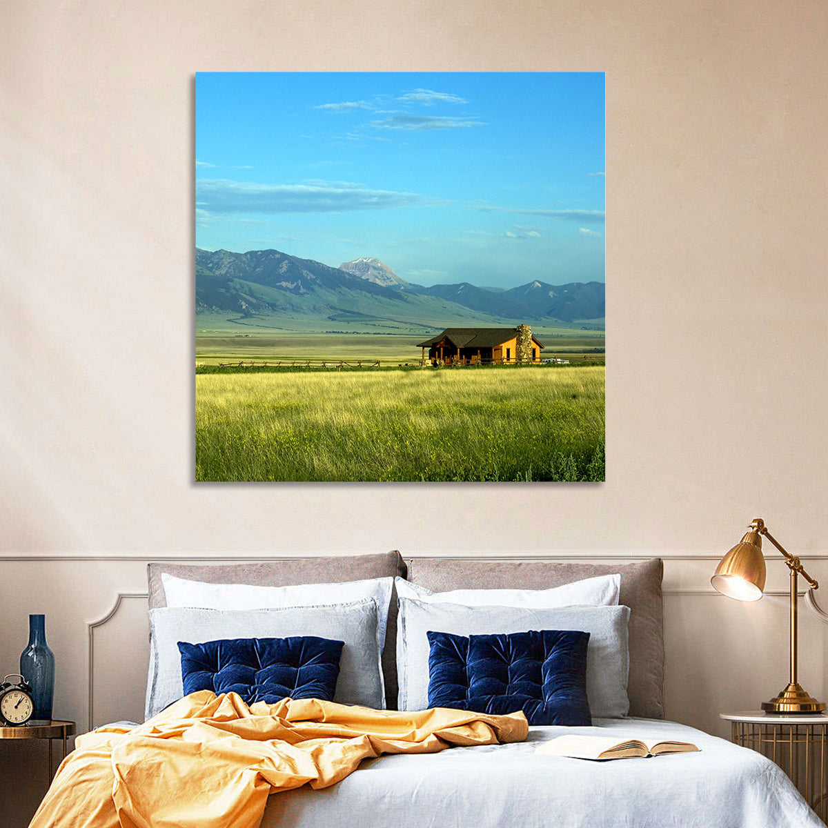 Montana Mountain Ranch Wall Art