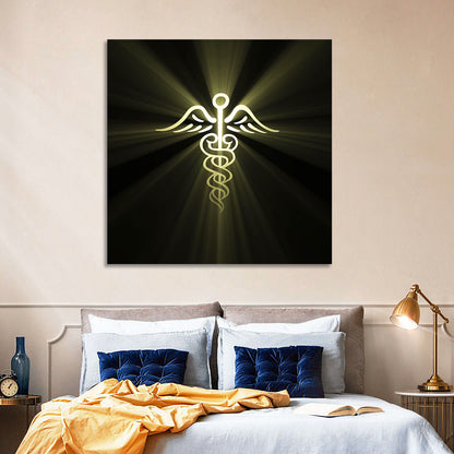 Medical Corps Caduceus Emblem Wall Art