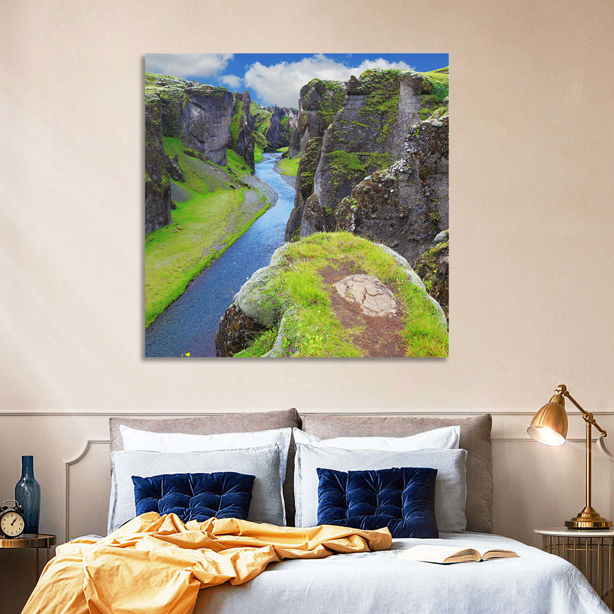 Neverland Cliffs, Fjaðrárgljúfur Canyon Wall Art