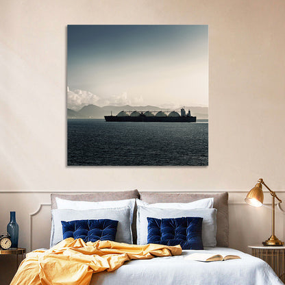 Lng Tanker at Sea Wall Art