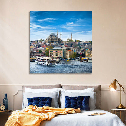 Süleymaniye Mosque Over Golden Horn Wall Art