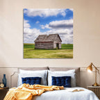 Old Farm Shed in Field Wall Art