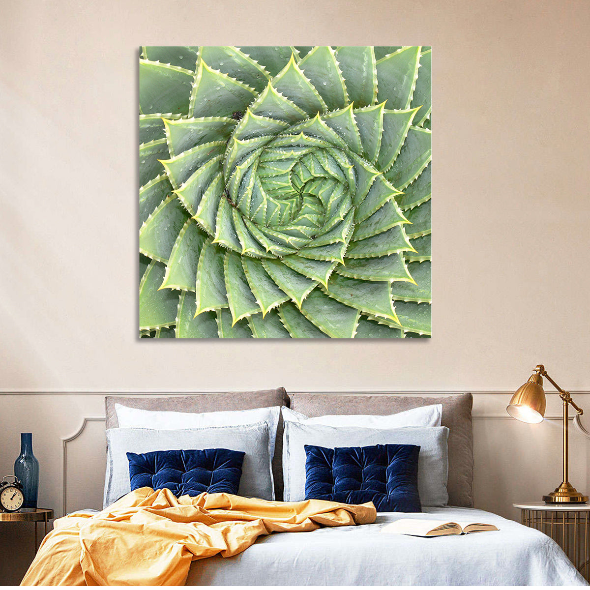 Spiral Aloe Close-up Wall Art