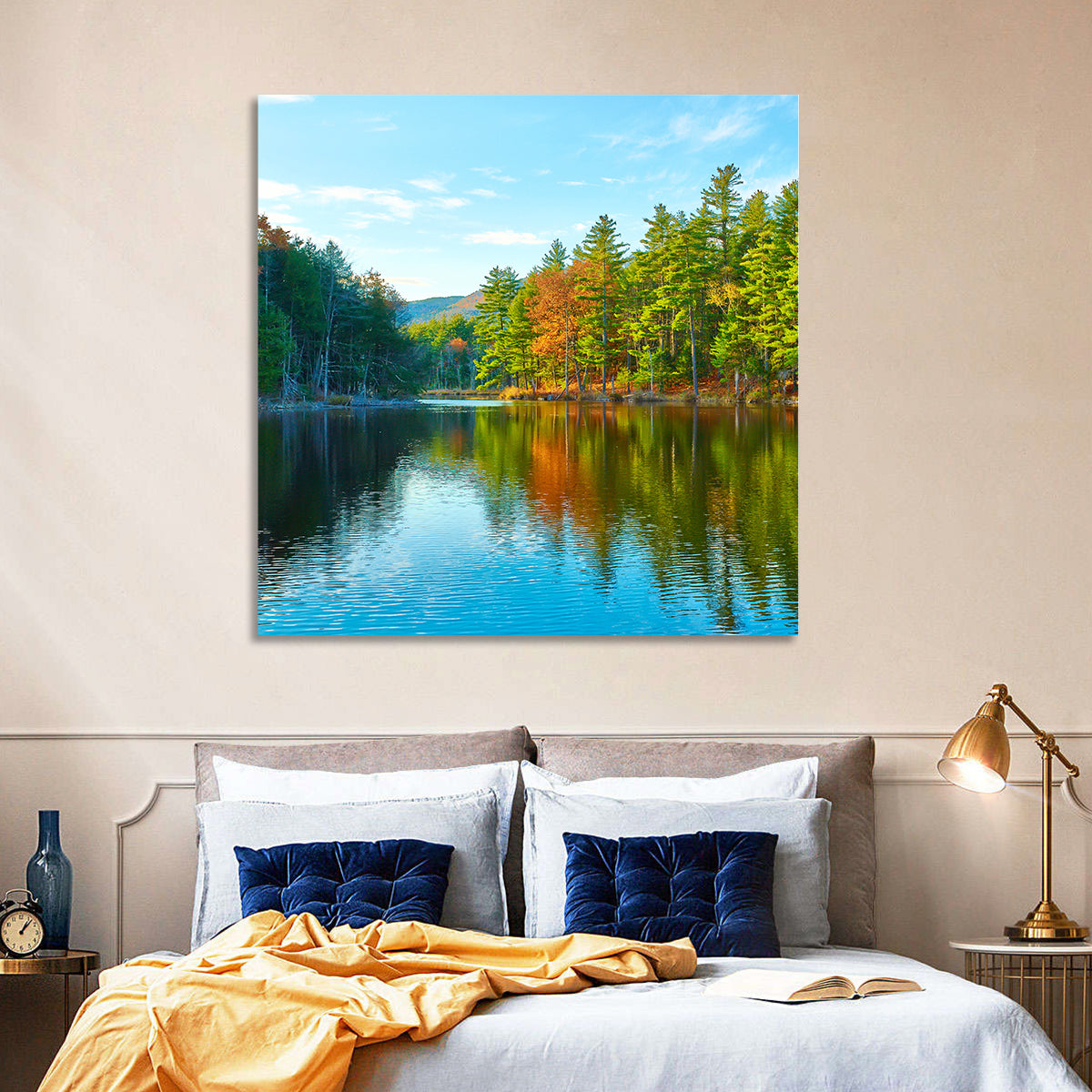 White Mountain Forest Reflections Wall Art