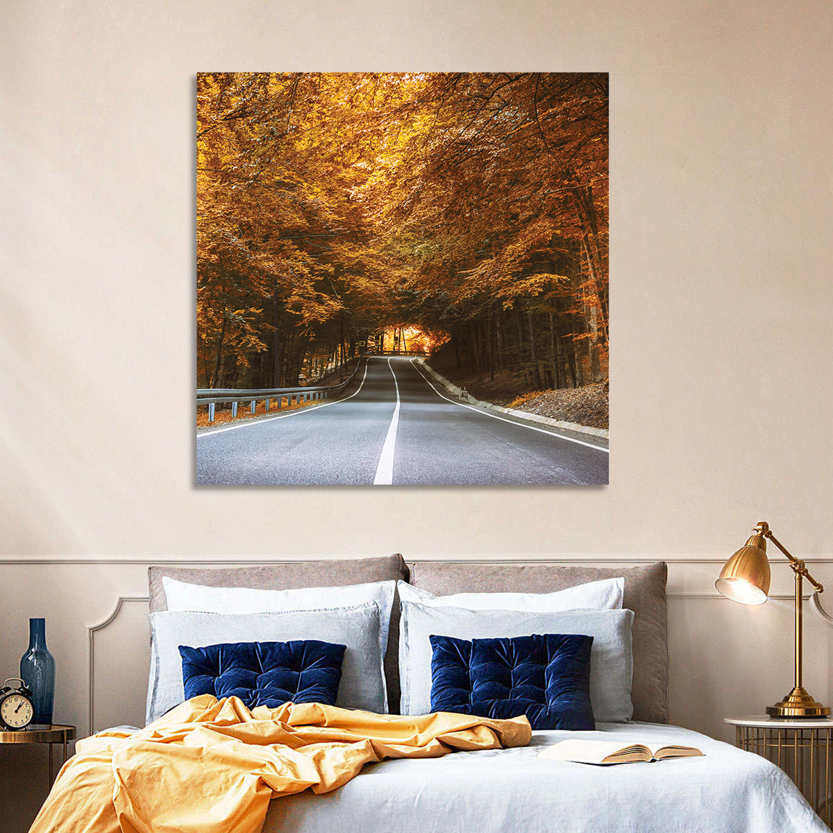 Autumn Forest Road with Canopy Wall Art