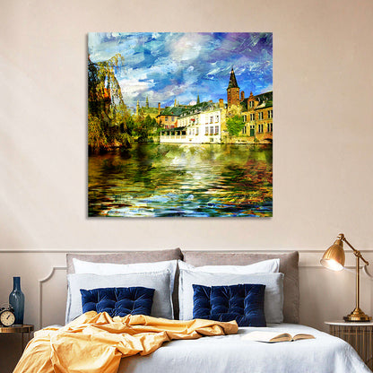 Dijver Canal, Bruges Wall Art