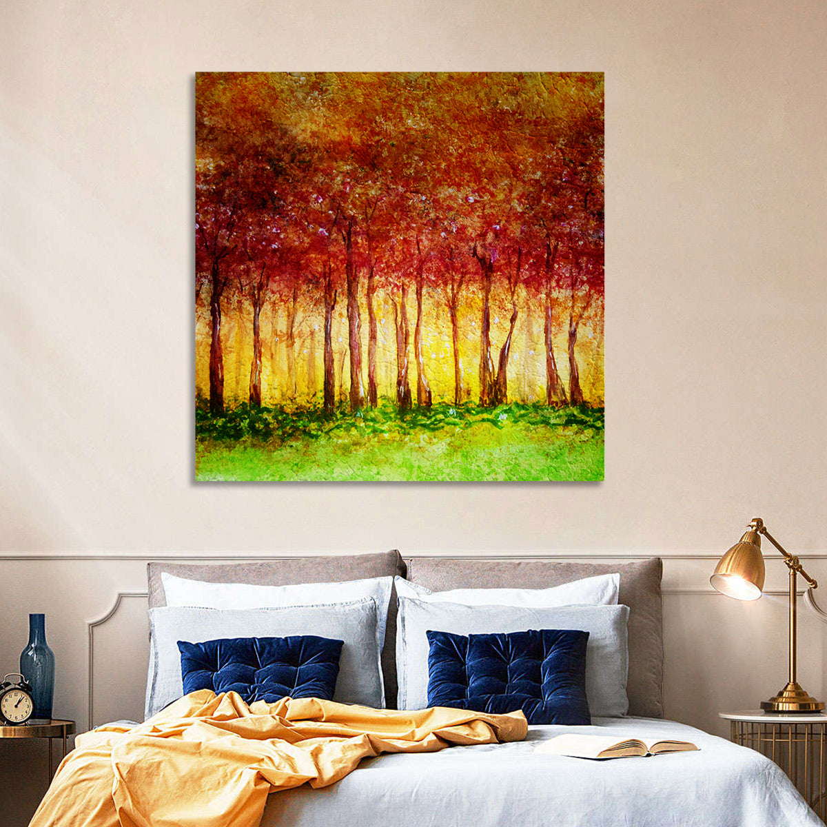 Autumn Tree Row Wall Art