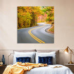 Winding Autumn Road Wall Art