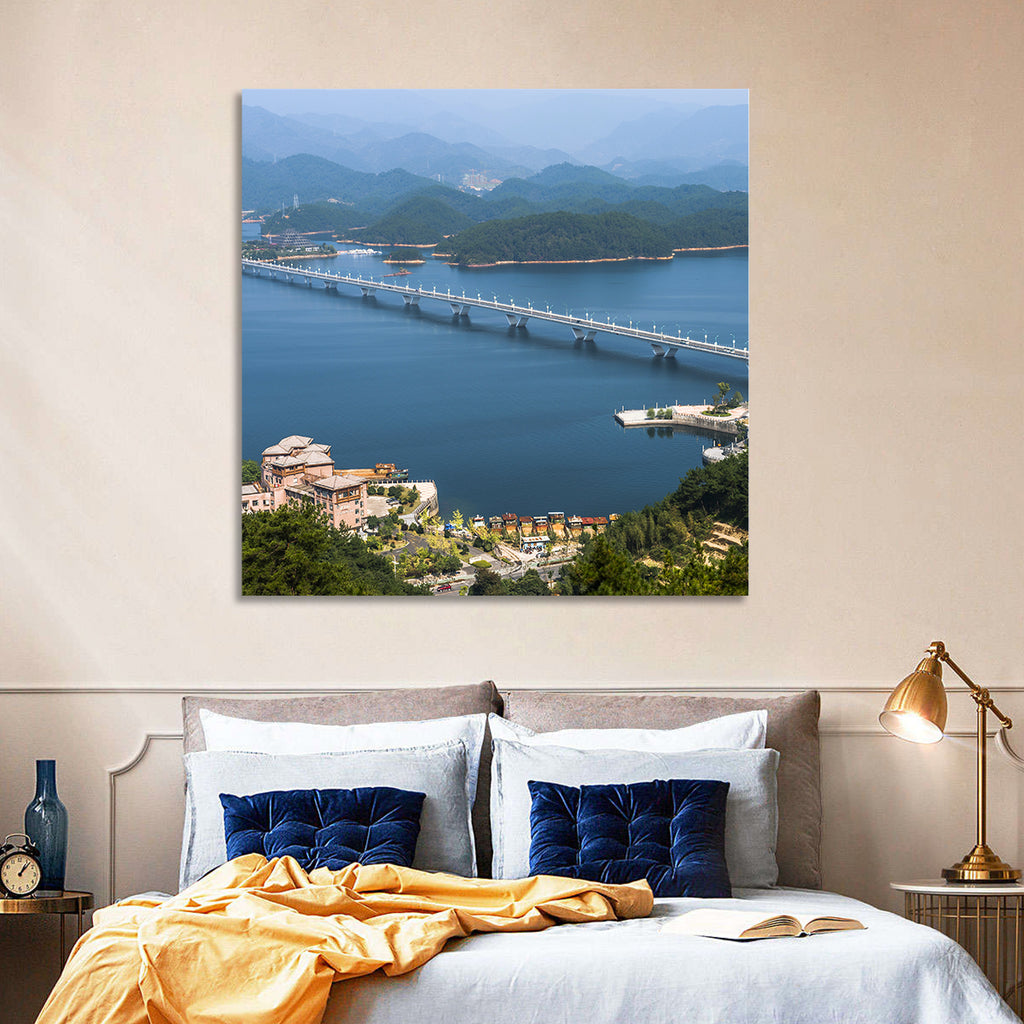 Qiandao Lake Bridge View Wall Art