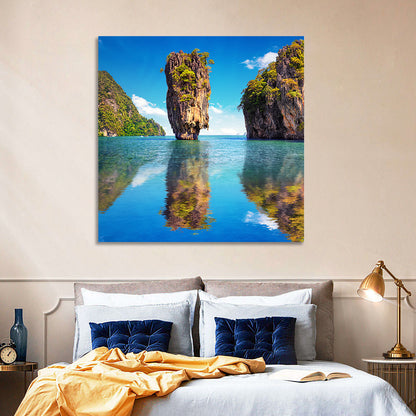 Ko Tapu Limestone Stack, Phang Nga Wall Art