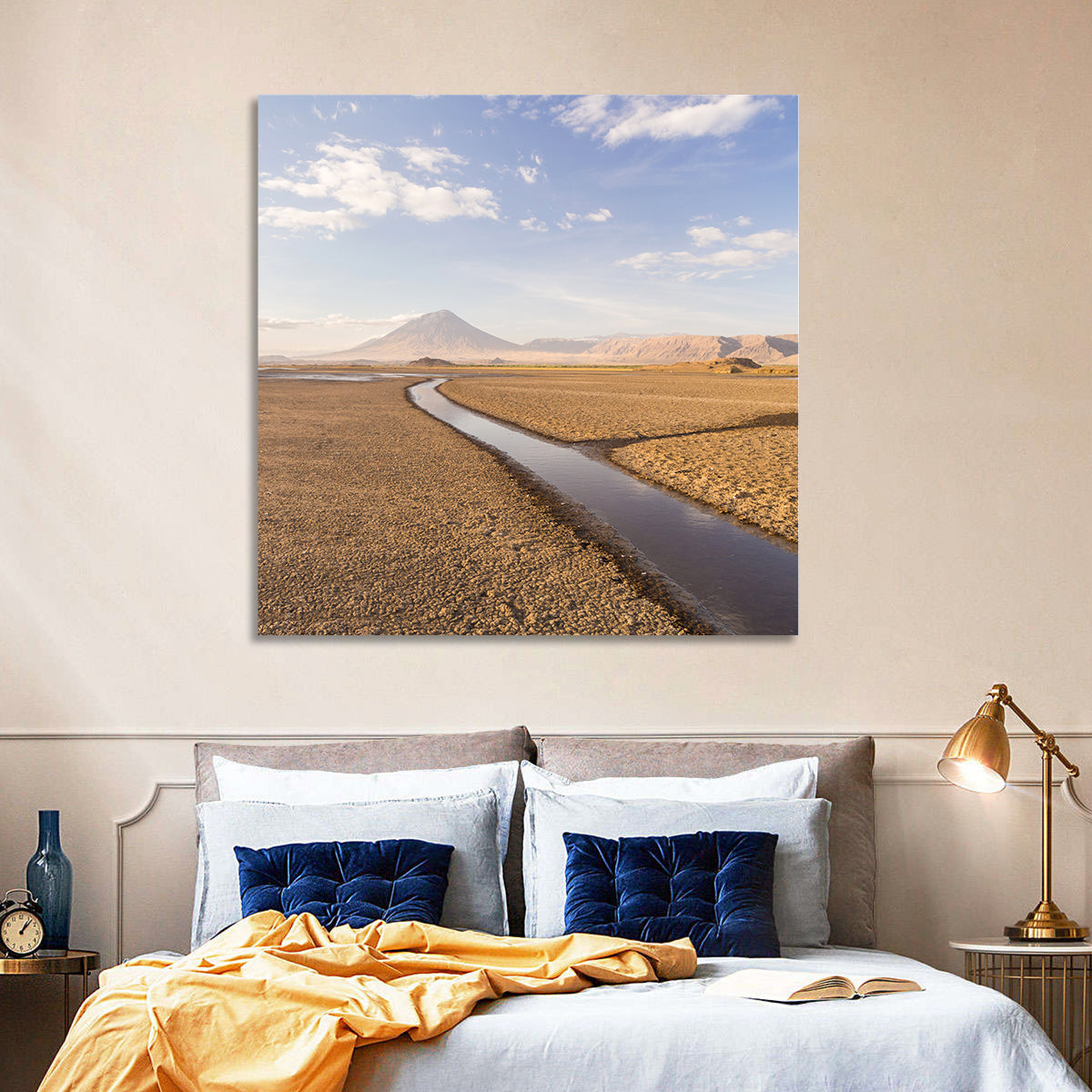 Lake Natron with Ol Doinyo Lengai Wall Art