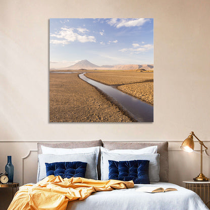Lake Natron with Ol Doinyo Lengai Wall Art