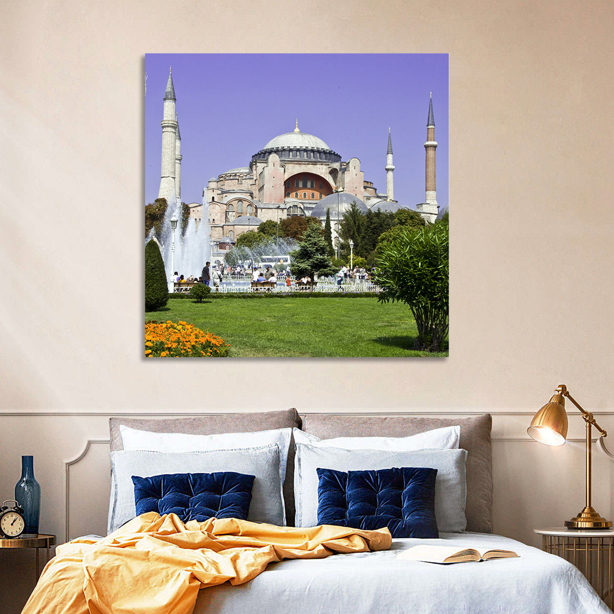 Hagia Sophia Fountain Gardens Istanbul Wall Art