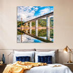 Lake Omodeo Concrete Bridge Wall Art