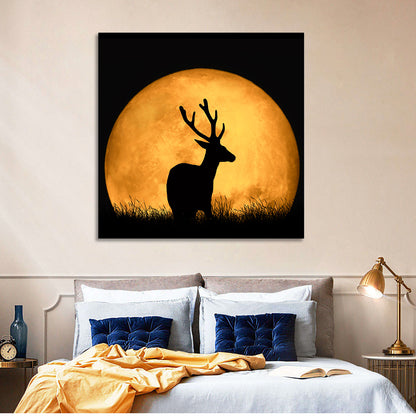 Deer & Moon Wall Art