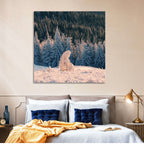 Carpathian Forest at Golden Hour Wall Art