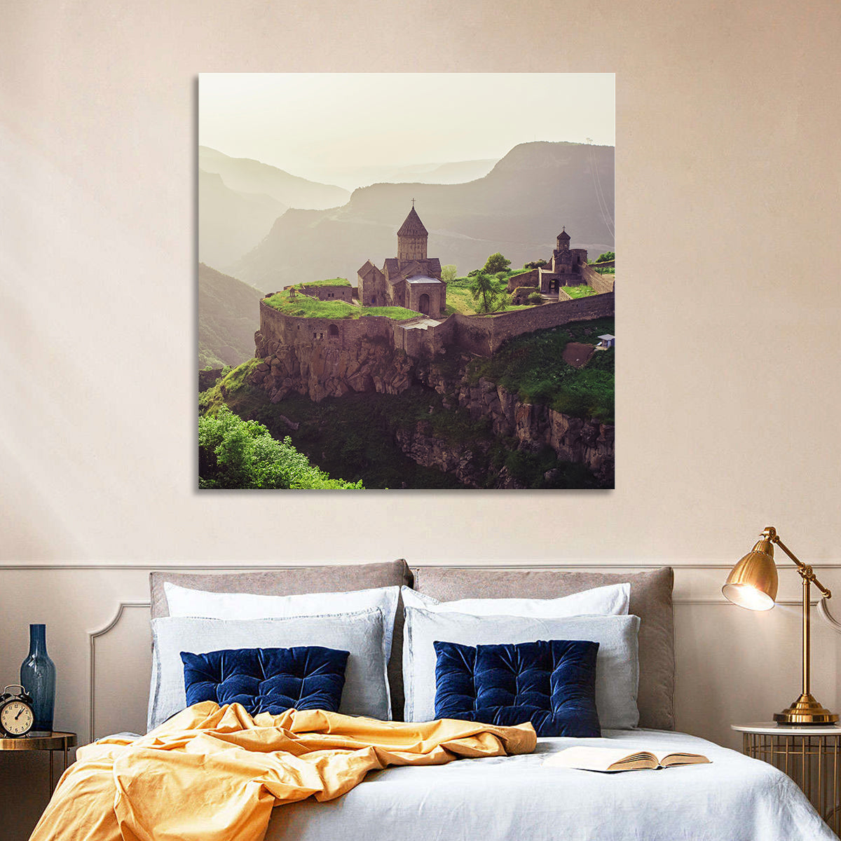 Tatev Monastery at Golden Hour Wall Art